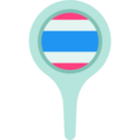 flag,thailand,signs,maps and location,pin,map pointer,map point,map location,placeholder,location pin